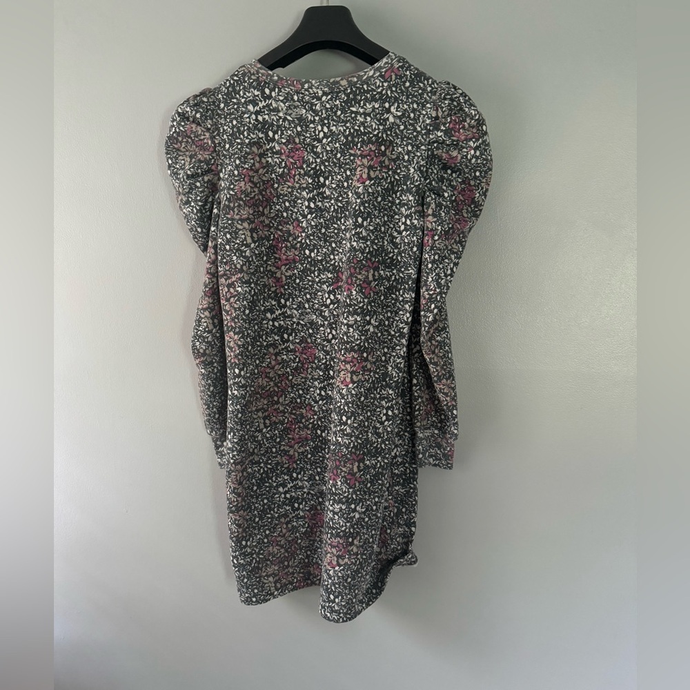 Rebecca Minkoff Black and Pink printed Long Sleeve distressed weatshirt Dress S - Picture 8 of 9